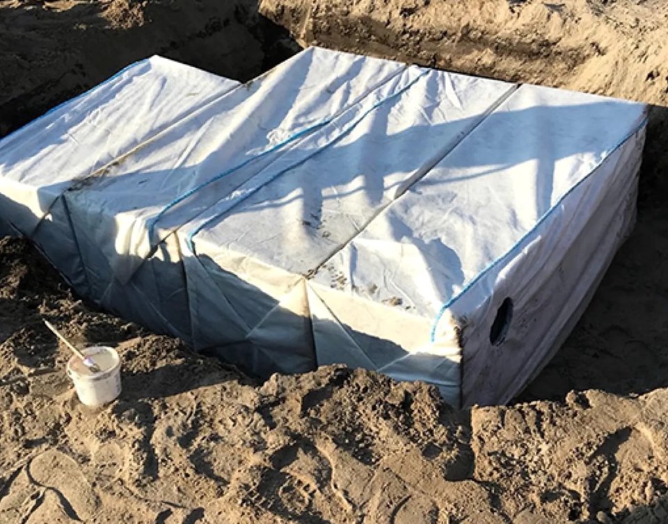 Prefab infiltratiekrat 800 liter, 100 × 100 × 80 cm